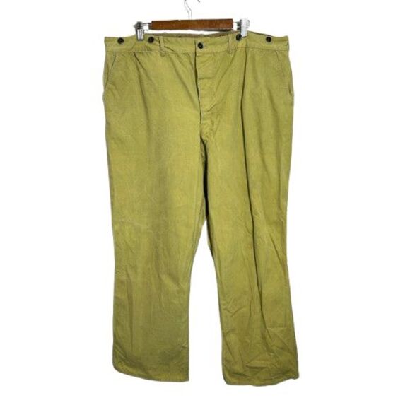 VTG 70s? Filson Tin Cloth Canvas Work Pants Mens 38-40 USA Made Seattle - Picture 1 of 9